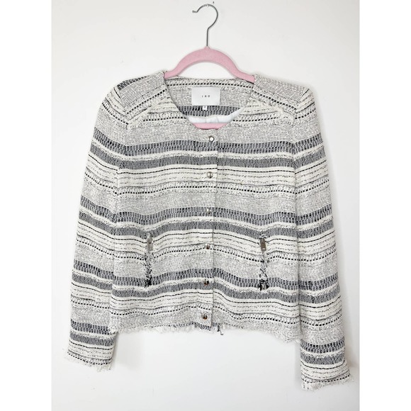 IRO Lizzie Boucle Tweed Jacket Size 2 - Picture 3 of 7